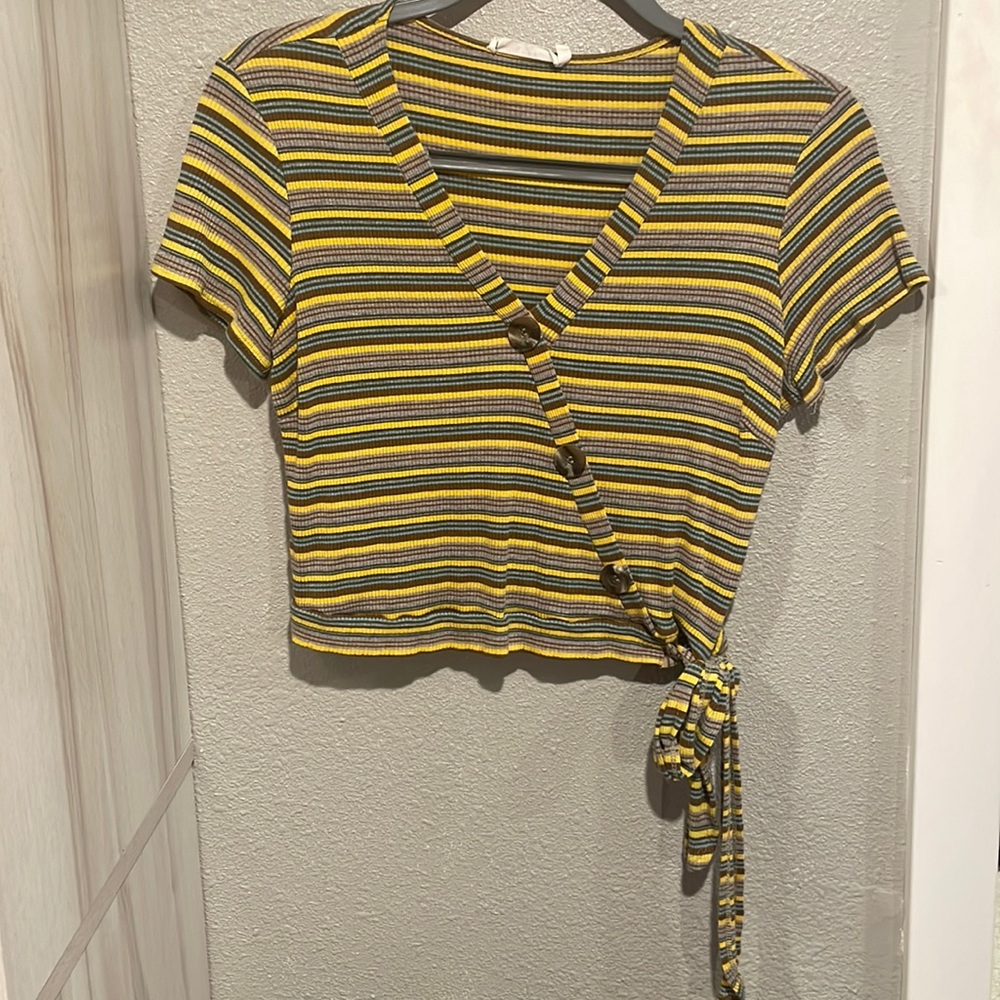 Striped Lush crop top